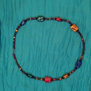 Multi-Colored Beaded Necklace
